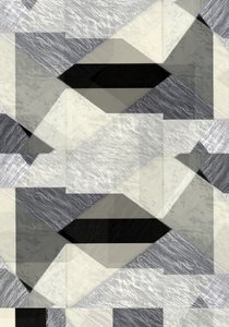 Monochromatická geometrická abstrakce