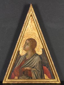 Pinnacle s Angelem od circle of Niccolò di Segna