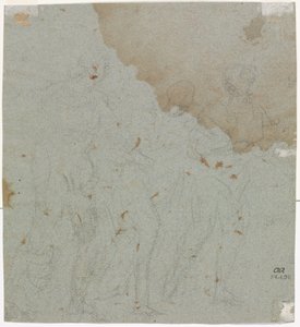 Skica pro Lota a jeho dcery (verze) od circle of Pietro da Cortona