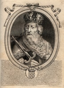 Karel Veliký (Charles I dit le Grand, Carolus Magnus, 742-814), král Franků - Karel Veliký (Carolus Magnus, Karel Veliký) (747-814) Král Franků a křesťanský císař Západu - rytina z 