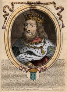 Portrét Chlodvíka I. (asi 466 - 511), krále Franků - Portrét Chlodvíka I. (c466-511), krále Franků - rytina z 