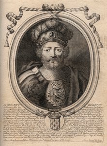 Portrét Eudes (Odon) (v. 860 - 898), hrabě z Paříže a Troyes, tehdejší král Francie - EUDES hrabě z Paříže zvolený na francouzský trůn po sesazení Karla císaře - rytina z 
