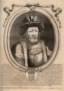 Portrét Ludvíka II. Begue nebo Faineant (846 - 879), král franků - Louis II The Stammerer 848 až 879 - rytina z 
