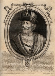 Portrét Ludvíka I. Zbožného (778-840), francouzského krále - Ludvíka I. 