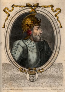 Portrét Filipa IV. Bela (1268 - 1314), francouzského krále - Filip IV. Sličný (1268-1314) Francouzský král - rytina z 