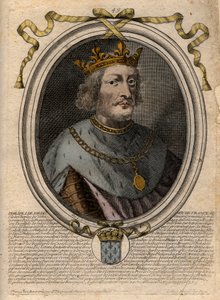 Portrét Filipa VI. z Valois (1293-1350), francouzského krále - Filip VI. z Valois (1293-1350) Francouzský král - rytina z 