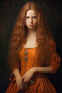 Portrét krásné ženy Supermodelka 18. století | Obrazy na plátně