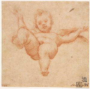 Létající Amor od follower of Annibale Carracci