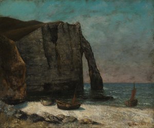Útes v Étretatu od imitator of Gustave Courbet
