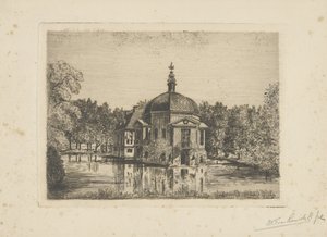 Pohled na Trompenburgh od jonkheer Barthold Willem Floris van Riemsdijk