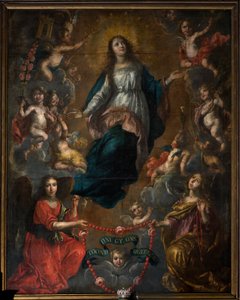 Farní kostel (Saint George Parish Church). Interiér. Nanebevzetí Marie. Nicolas de Liemaeckere. 1640.