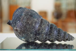 Triton-shell rhyton (rituální nádoba), z paláce Malia, Kréta, Řecko, minojská civilizace od Unbekannt Unbekannt