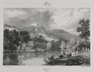 Malebné a romantické cesty starověkou Francií. Auvergne: Nový zámek od probably by Antoine Louis Barye