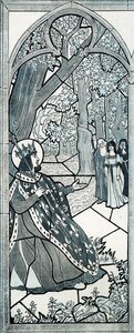 Někdo, kdo odsud odešel? slova Ludvíka IX. dit Saint Louis (1214-1270), který konal spravedlnost na úpatí dubu, aby povzbudil obyvatele, aby řekli své stížnosti. Ilustrace Job (Jacques Marie Gaston Onfray a Breville) (Jacques-Marie) (1858-1931 od pseudonym for Onfray de Breville Jacques Job
