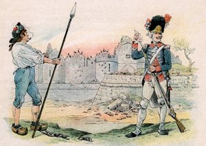 Zničení (demolice, demontáž) Bastily od pseudonym for Onfray de Breville Jacques Job