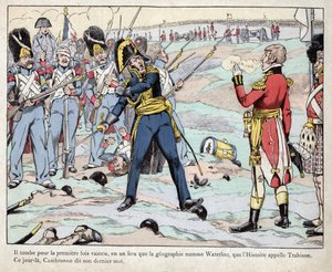 První impérium: reprezentace generála Pierra Cambronna (1770-1842), který v bitvě u Waterloo prohlásil „Strážce umírá, ale nevzdává se““““