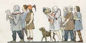 In „Francie, jeho příběh vyprávěný G. Montorgueilem, imagee by Job““ 1896. Soukromá sbírka. od pseudonym for Onfray de Breville Jacques Job