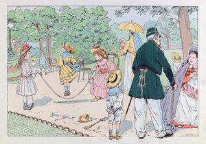 Jacques Marie Gaston Onfray de Breville dit JOB (1858 - 1931); Ilustrace z knihy „Les epees de France““: Strážce náměstí v 19. století; Coll, Part od pseudonym for Onfray de Breville Jacques Job