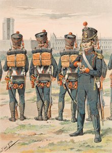 Jacques Marie Gaston Onfroy de Breville dit JOB (1858-1931) - Francouzské jednotky držené po celou dobu: Pied Artillery (1812), soukromá sbírka od pseudonym for Onfray de Breville Jacques Job