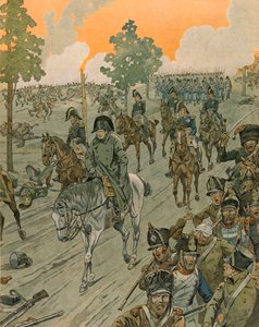 Jacques Marie Gaston Onfroy de Breville dit JOB (1858-1931) - Dějiny Belgie: Waterloo večer bitvy (18. června od pseudonym for Onfray de Breville Jacques Job