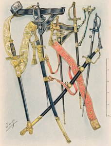Jacques Marie Gaston Onfroy de Breville dit JOB (1858-1931) - Výstroj francouzských vojsk za všech okolností: Zbraně majorů států, nařízení roku XII, soukromá sbírka od pseudonym for Onfray de Breville Jacques Job