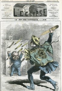 Le jeux des knives, Adolphe Thiers (1797-1877), francouzský historik a státník. Obálka v „“L