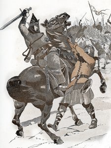 Louis VI le Gros v bitvě u Bremule (1119) "Nebereme francouzského krále, ani ve válce, ani v šachu!" od pseudonym for Onfray de Breville Jacques Job