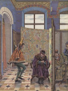 Plán Ludvíka XI. s cílem oddělit Burgundy od jejich anglických spojenců (barva litho) od pseudonym for Onfray de Breville Jacques Job