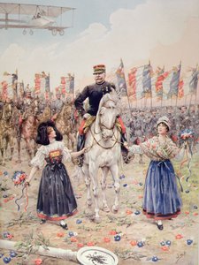 Maršál Ferdinand Foch (1851-1929) osvoboditel (barva lito) od pseudonym for Onfray de Breville Jacques Job