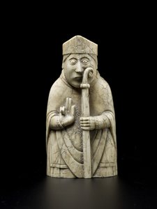 Lewis Chesspiece - Bishop (mroží slonovina)