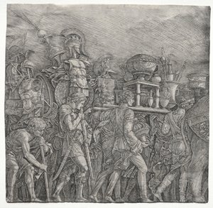 The Triumphs of Caesar: The Corselet Bearers od school of Andrea Mantegna