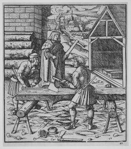 Tesaři, cca 1500.