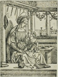 Panna s dítětem od the Elder Hans Burgkmair