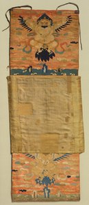 Vajrapani Embroidered Mount with Garuda, malba 1600s, výšivka c. 1300. od the Tenth Black Hat Karmapa Chöying