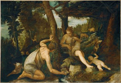 Adam a Eva po vyhnání z ráje (malba na plátně) od (1528-88) Veronese