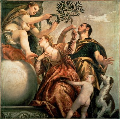 Alegorie lásky: šťastný svazek (malba na plátně) od (1528-88) Veronese