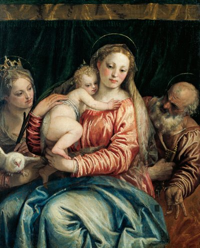 Madona s dítětem, svatý Petr a svatá Anežka od (1528 88) Veronese