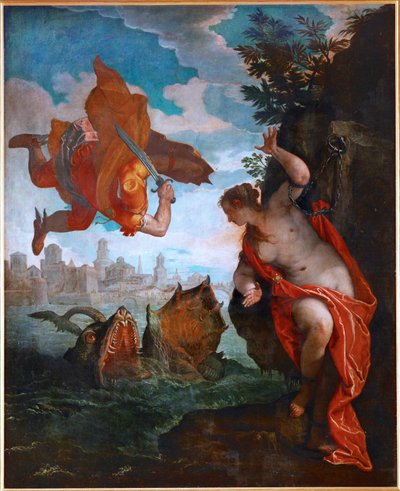 Perseus a Andromeda (malba na plátně) od (1528-88) Veronese