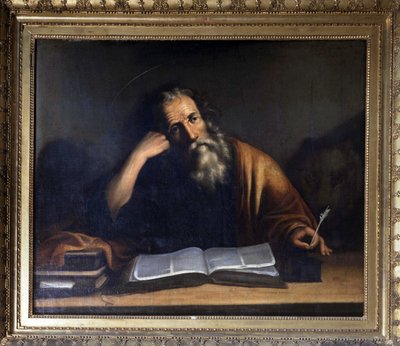 Svatý Marek píše evangelium - připisováno Veronese, kostel La Turbie. od Veronese