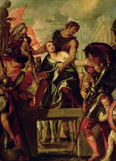 Umučení sv. Menas (d.c.300) (olej na plátně) od Veronese