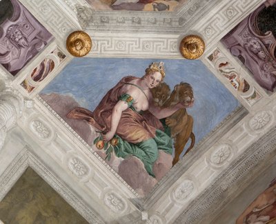 Paolo Caliari známý jako Veronese, freska, Villa Barbaro, Maser, Itálie od Veronese