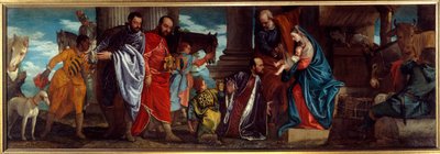 Klanění tří králů Obraz Paolo Caliari dit Paolo Veronese (1528-1588) 16. století Sun. 1,34x2,94 m Lyon, Muzeum výtvarných umění od Veronese