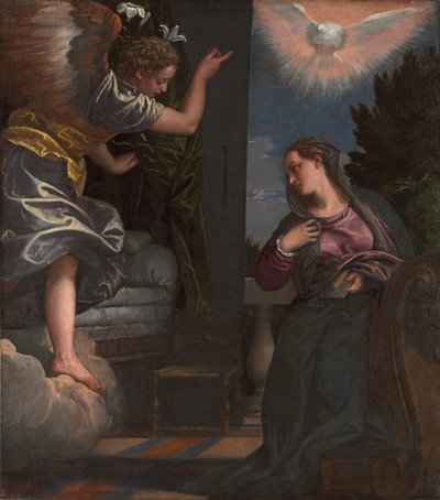 Zvěstování, kolem roku 1580 (olej na plátně) od (1528 88) Veronese