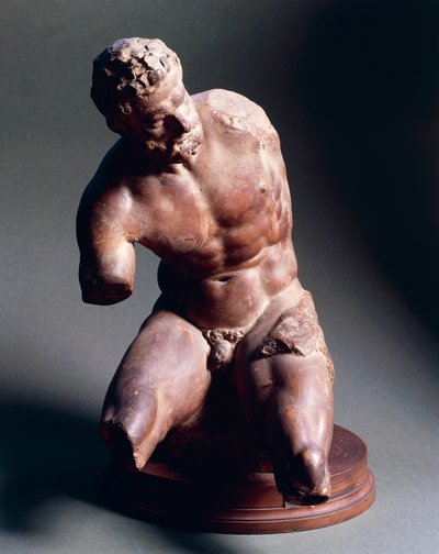 Mužský akt, cca 1572, Giambologna (1529-1608), terakotová plastika, 38,5 cm od Giambologna