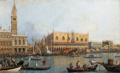 Italien, Florenz, Gemalte Ansicht des Dogenpalastes in Venedig von (1697-1768) Canaletto