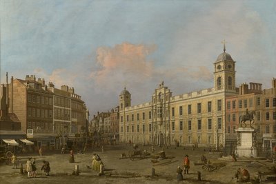 Londýn, pohled na Northumberland House, při pohledu na východ od Canaletto