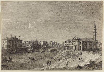 Al Dolo (lept na položený papír) od Canaletto