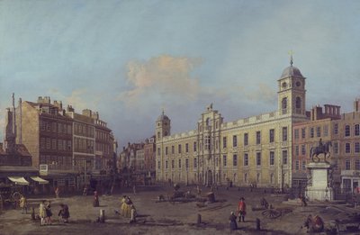 Londýn, pohled na Northumberland House, při pohledu na východ od Canaletto