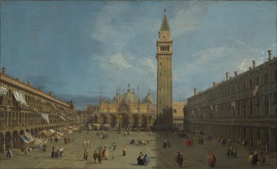 Piazza San Marco, cca 1730 (olej na plátně) od Canaletto