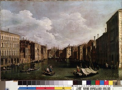 ""Pohled na Canal Grande v Benátkách"" (Benátky) Obraz Giovanni Antonia Canal detto il Canaletto (1697-1768). Muzeum výtvarného umění Mikalojus Konstantinas Ciurlionis z 18. století, Kaunas, Litva od Canaletto